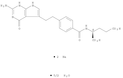 N-[4-[2-(2-Amino-4,7-dihydro-4-oxo-1H-pyrrolo[2,3-d]pyrimidin-5-yl)ethyl]benzoyl]-L-glutamic acid disodium salt hydrate